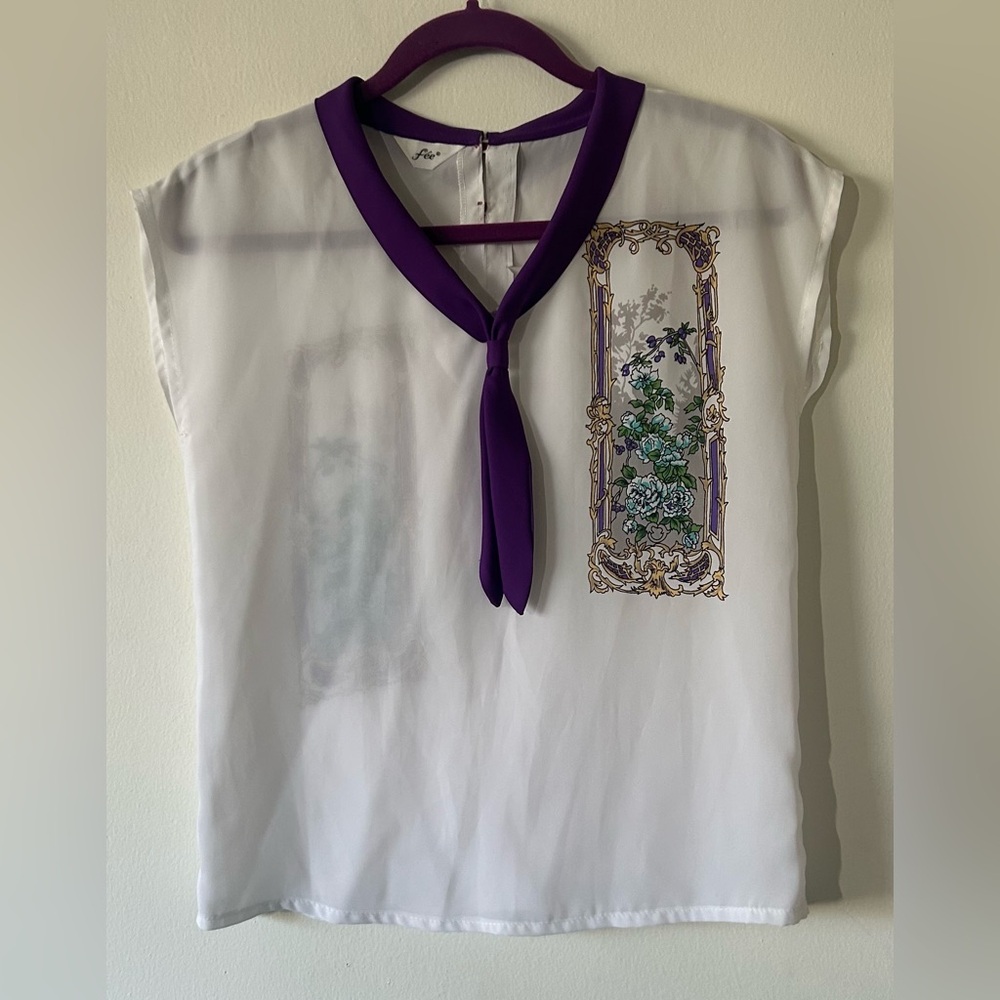 Beautiful Unique Purple Blouse